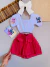 Imagem do Conjunto Stitch Short Saia Pregas 4, 6, 8 e 10 Anos