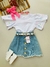 Blusa Manga Solta Coração 10 Anos - Pichuquinha Kids
