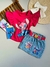 Conjunto Stitch Saia jeans 4 e 10 Anos na internet
