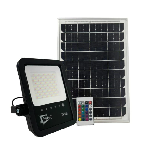 Refletor Solar 200w RGB LED SMD - ILUMINAÇÃO COLORIDA E AUTOSSUSTENTÁVEL - comprar online
