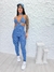 Macacão jeans fake na internet