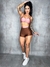 Conjunto short bicolor rosa/marrom na internet