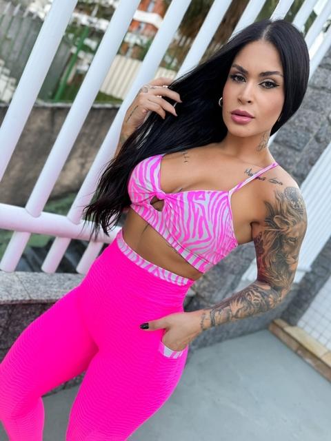 Conjunto brocado duo pink