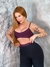 Conjunto brocado duo roxo/preto