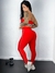 Conjunto brocado duo vermelho/onça - comprar online