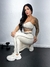 Conjunto brocado duo off white/onça - comprar online