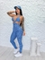 Macacão jeans fake - Lojinha Fitness da Juju