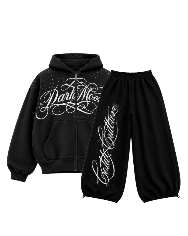 CAMPERA + PANTALON DARK MOON STRASS BLACK