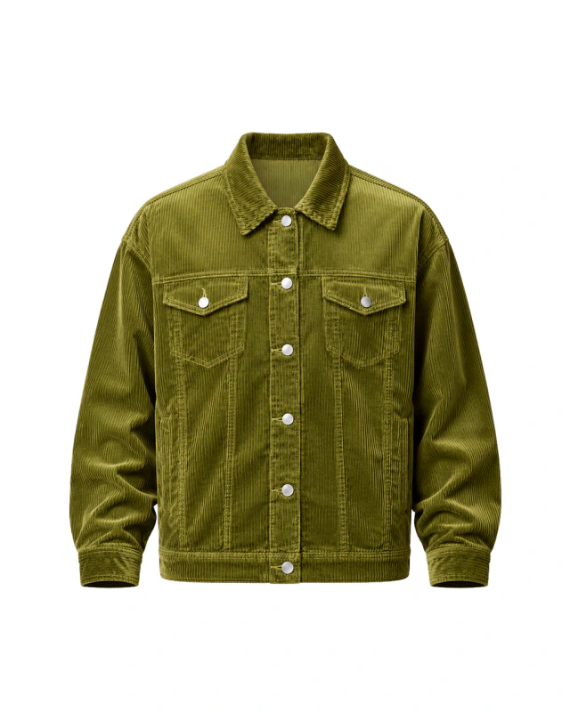 CAMPERA CORDEROY GREEN