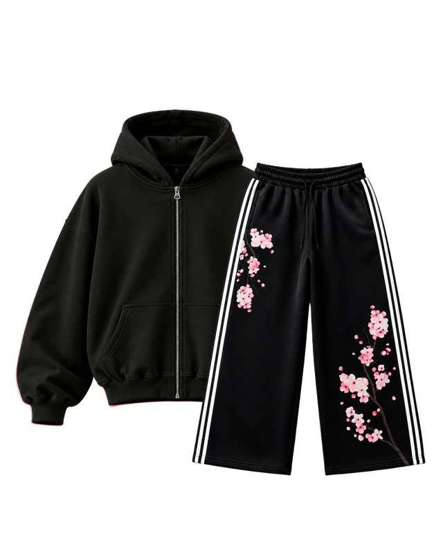 CAMPERA + PANTALON SAKURA TOTAL BLACK