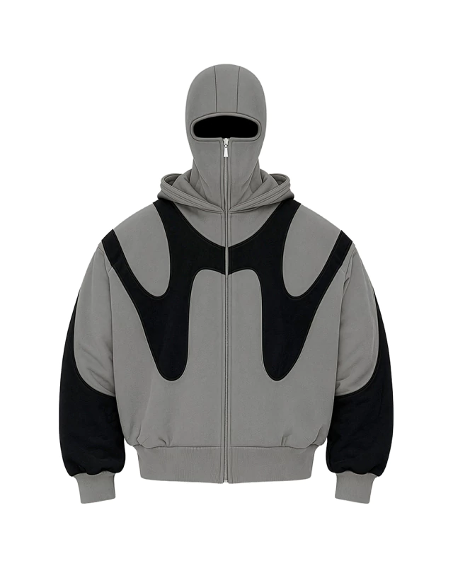 CAMPERA BALACLAVA ONYX GREY-BLACK