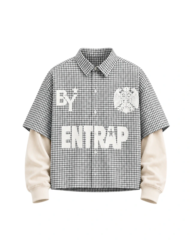 CAMISA MANGA LARGA BOXY ENTRAP GREY