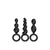 KIT PLUG SILICONA SATISFYER BLACK - Divino Placer