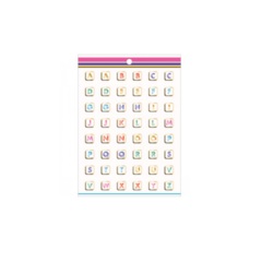 Bloco de Adesivos Decorados Metalizados Organizador - comprar online