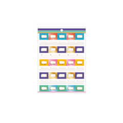 Imagem do Bloco de Adesivos Decorados Metalizados Organizador