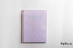 Carderno Capa Dura Happy Tilibra 1M- 80f - Lilás