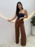 CALÇA PANTALONA EDUARDA | MARROM
