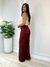 CALÇA PANTALONA EDUARDA | VINHO - Via Bella Store
