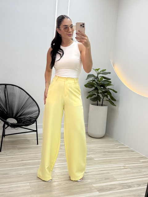 CALÇA PANTALONA MARJORIE | AMARELO - comprar online