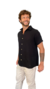 CAMISA MANGA CURTA COTT RUST - PRETO - comprar online
