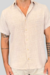 CAMISA MANGA CURTA COTT RUST - AREIA - Public House