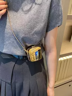 MINI BAG PORTA MOEDAS METALIZADA