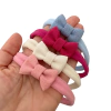 Kit mini laço linho faixinha 8 unidades