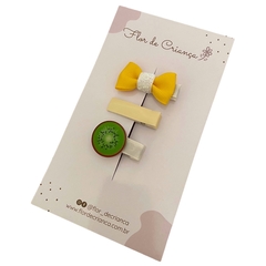 Trio de presilhas Kiwi - comprar online