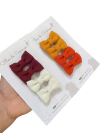 Kit mini laço para bebê no linho 8 unidades