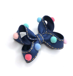 Laço Boutique jeans com pompons