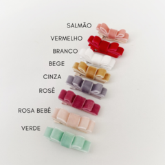 Presilha para bebê laço veludo na internet