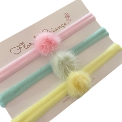 Faixa para bebê pompom (unidade) - comprar online