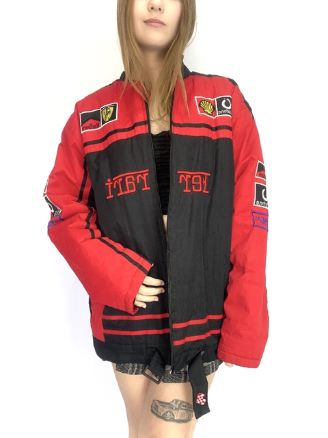 Jaqueta Racing Ferrari Preta (G)