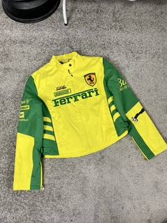 Jaqueta Ferrari Verde Amarela Sem uso (P)