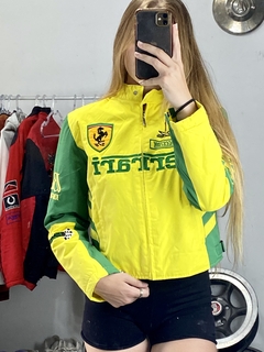 Jaqueta Ferrari Verde Amarela Sem uso (P) - Odevy Brechó