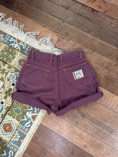 Short Mom Vintage Bordô (38) na internet