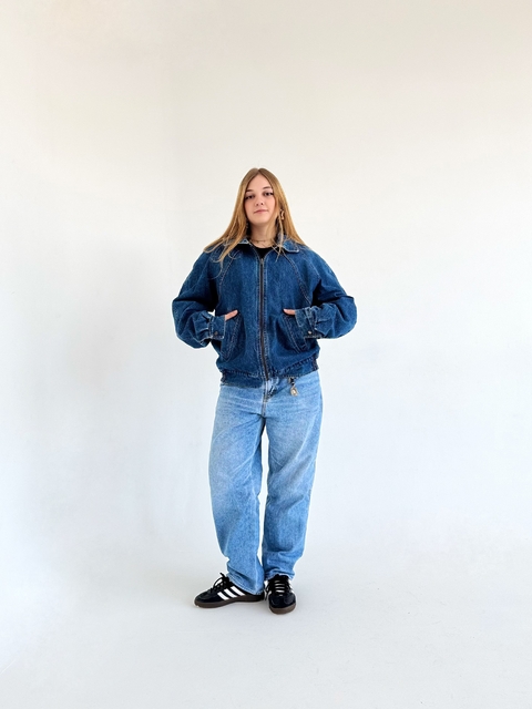 Jaqueta Vintage Jeans Forrada (M) - comprar online