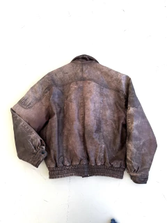 Jaqueta Couro Vintage Femene (M) - loja online