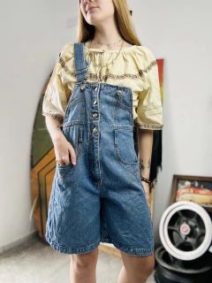 Jardineira Vintage Jeans (38) - loja online