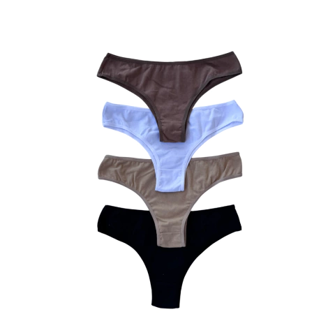 Pacote com 4 Tangas de Algodão