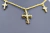 GARGANTILHA CRUZ CRAVEJADA BANHADA A OURO 18K - comprar online