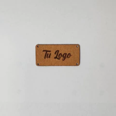 600 Etiquetas Personalizadas cuero PU 4x2cm CON ENVÍO GRATIS en internet