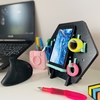 HEXAGO MINI. NEGRO con AQUA