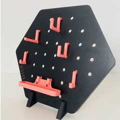 HEXAGO MINI. NEGRO con SALMON - comprar online