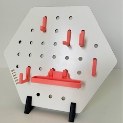 HEXAGO MINI. BLANCO con SALMON - comprar online