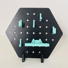 HEXAGO MINI. NEGRO con AQUA - comprar online