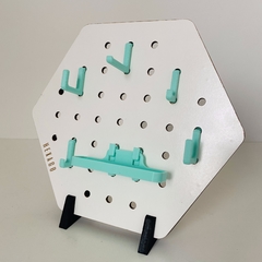 HEXAGO MINI. BLANCO con AQUA - comprar online