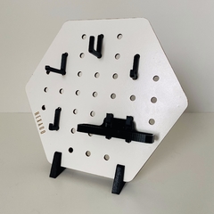 HEXAGO MINI. BLANCO con NEGRO - comprar online