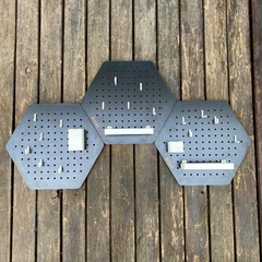 HEXAGO COMBO X3 CON accesorios. NEGRO con BLANCO en internet