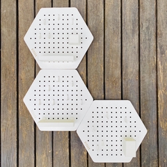 HEXAGO COMBO X3 CON accesorios. BLANCO con BLANCO en internet